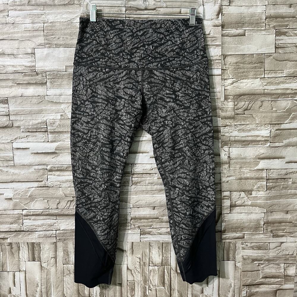 Lululemon Wunder Under Scalloped Hem High-Rise Crop 23" Full-On Luon size 10